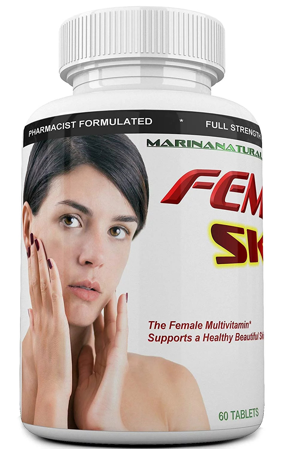 Female Multivitamin with Collagen, Hyaluronic Acid & Pomegranate Extract, 60 Tablets E4602