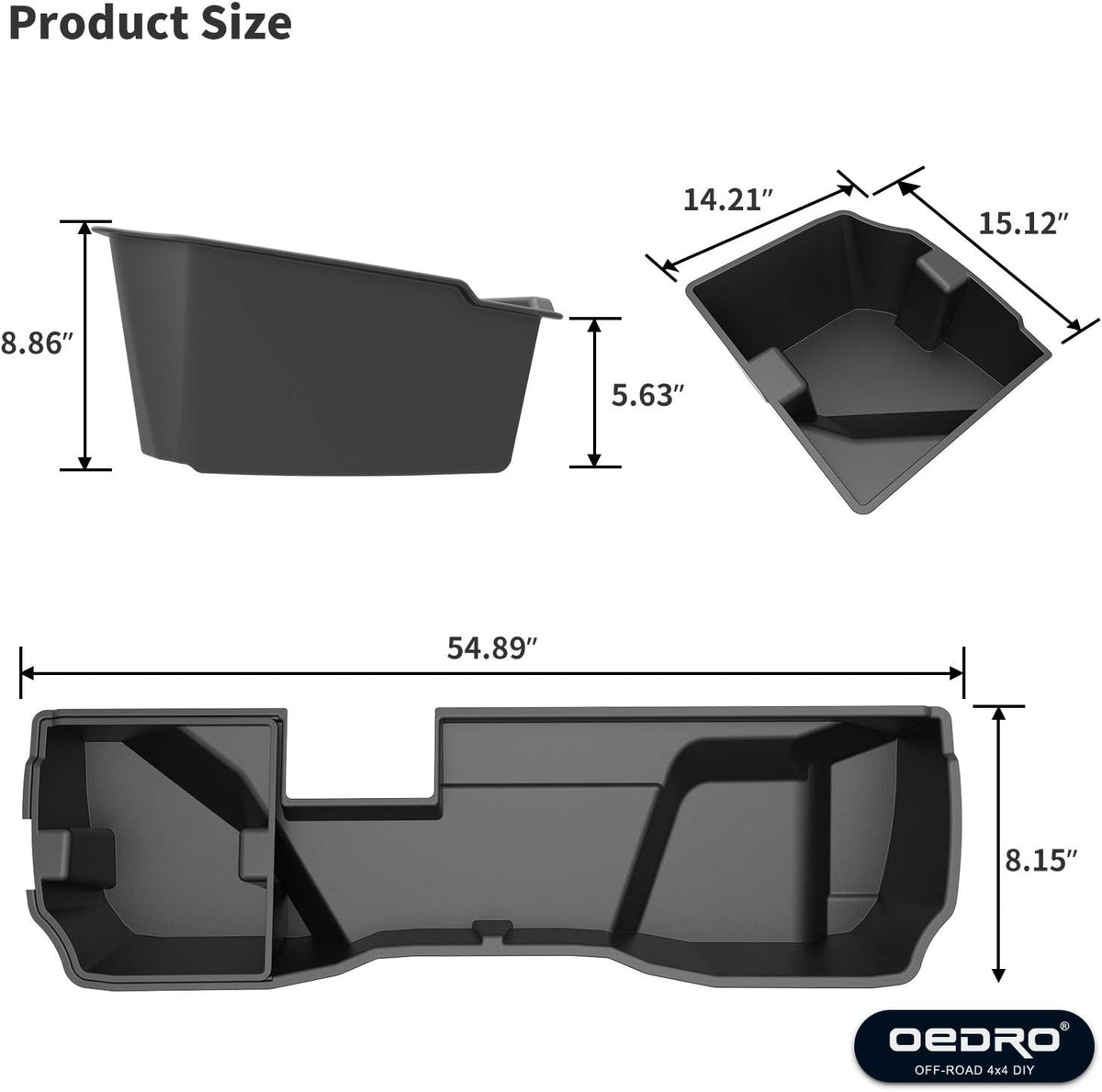 Rear Under Seat Storage Box for Double Cab M86830