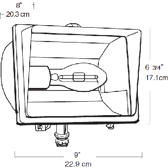 Bronze High Pressure Sodium Flood Light U58203