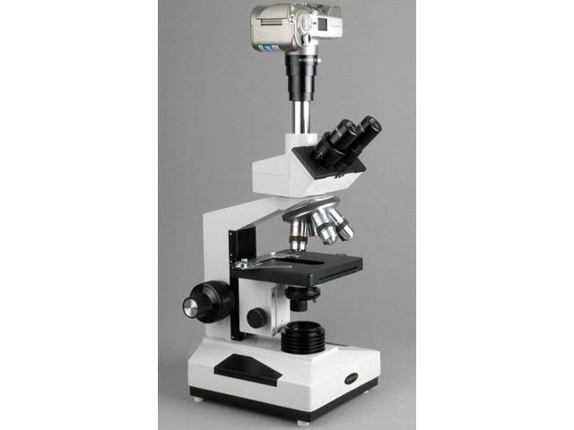 Compound Trinocular Microscope with WF10x WF16x WF20x Eyepieces 40X-2000X Magnification C3907