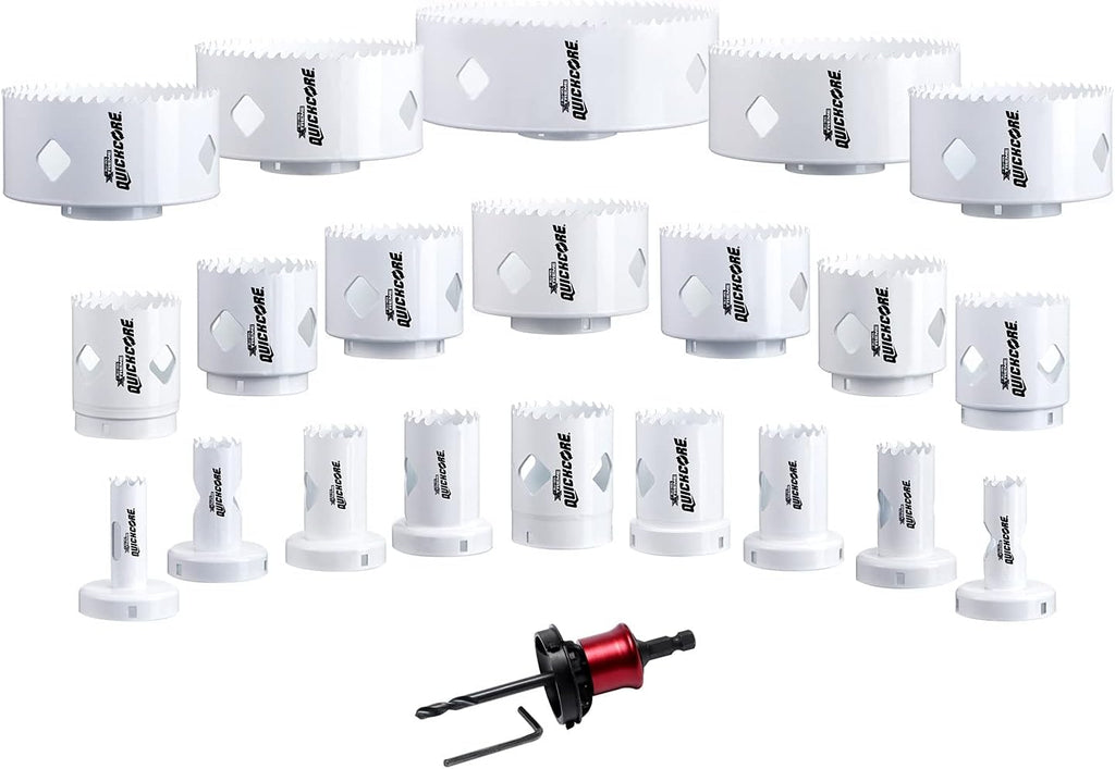 20 Pc Bi-Metal Hole Saw Kit with Arbor R572