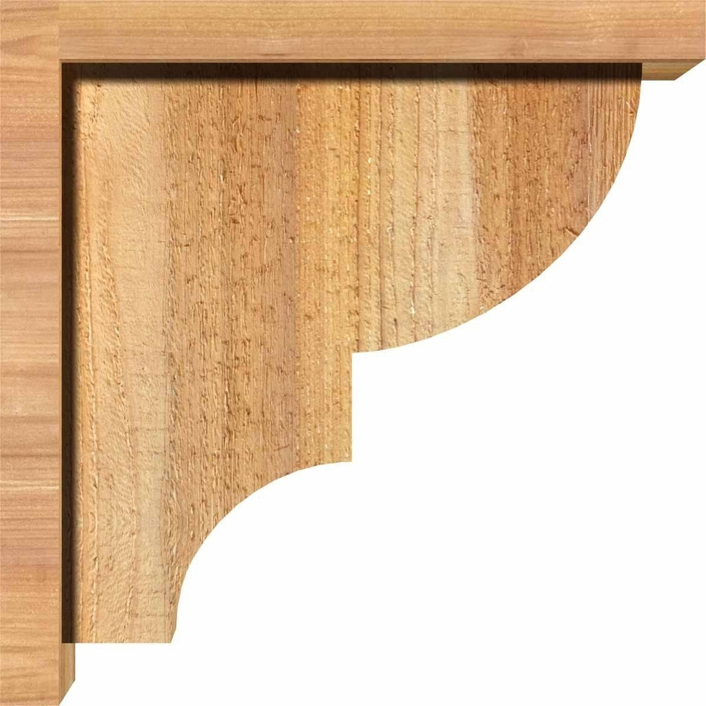 Ridgewood Rough Sawn Corbel with Backplate, Western Red Cedar S924130