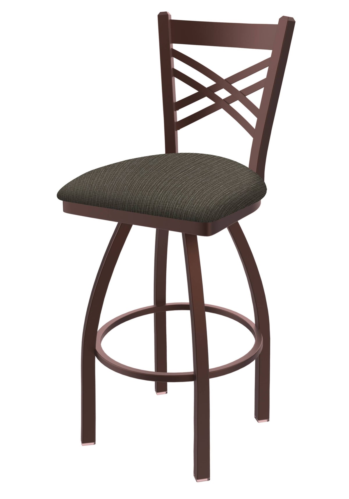 30x22 Catalina Bronze Swivel Stool with Axis Willow Seat G315722