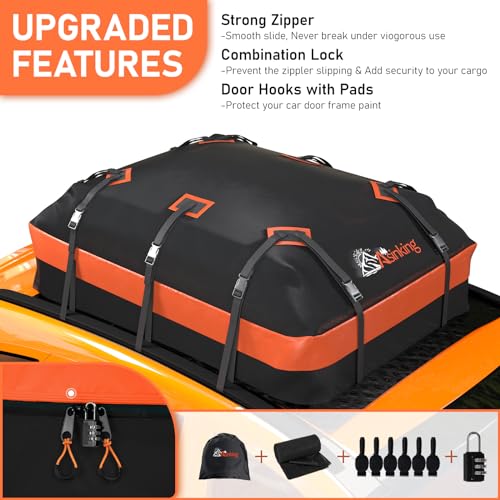 21 Cubic feet Waterproof Car Roof Cargo Carrier Bag O2052
