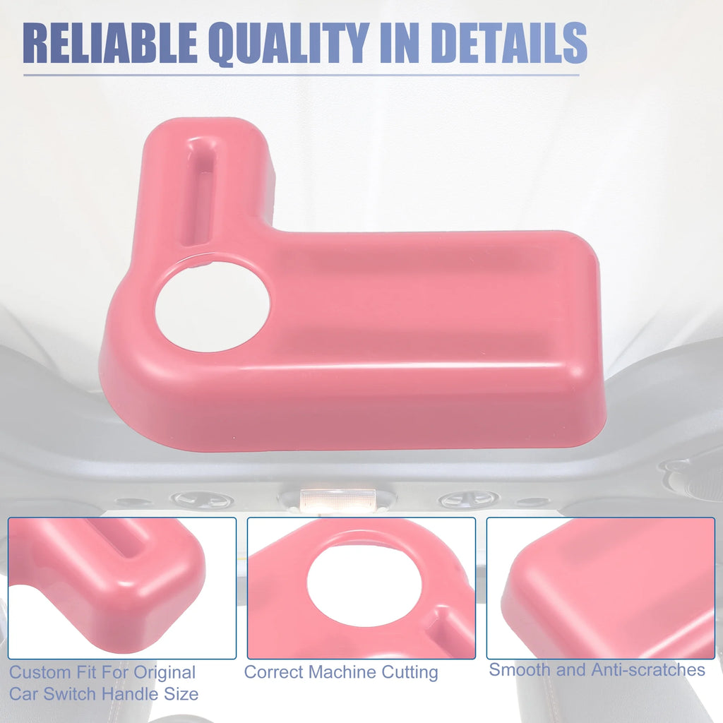 4pcs Hardtop Roof Removal Switch Handle Cover Pink U6338