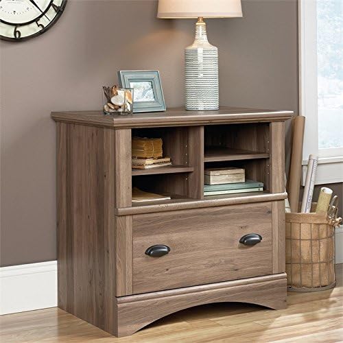 1 Drawer Lateral File Storage Cabinet with Key Lock in Salt Oak A799973
