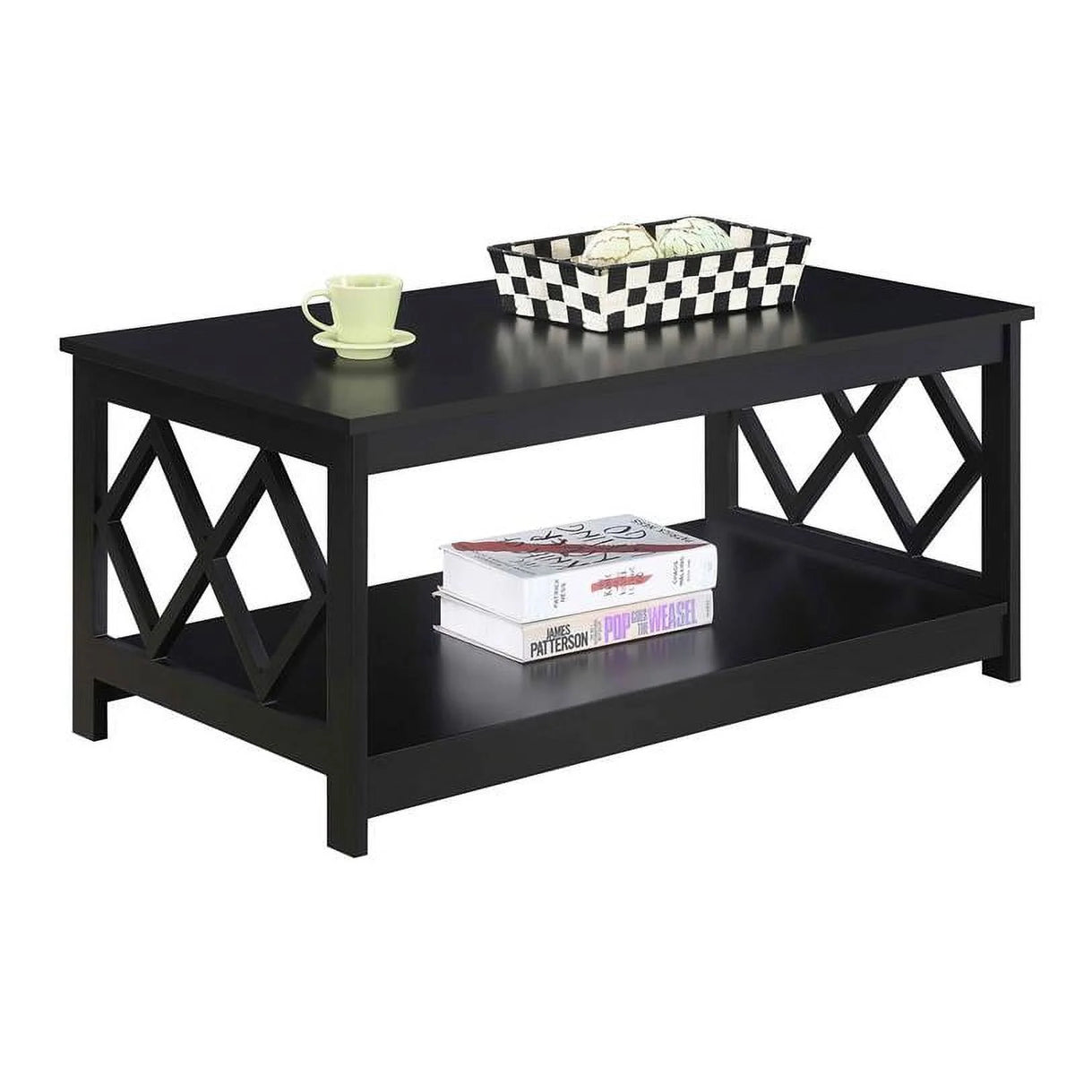 Black Wood Coffee Table T602