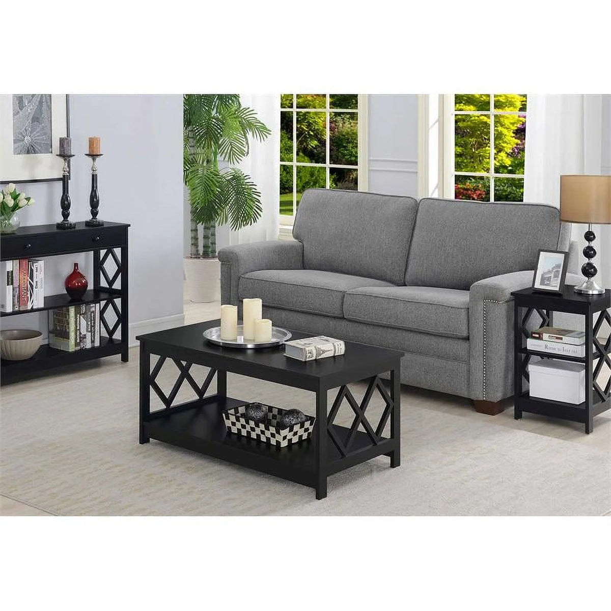 Black Wood Coffee Table T602