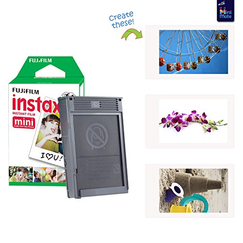 Fujifilm Instax Mini 12 Instant Camera + Accessory Bundle + Custom Case + Film Value Pack (50 Sheets) + Photo Album (Blossom Pink) V34793