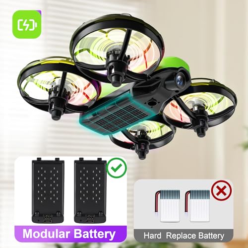 Mini Quadcopter Drone with Camera, 2 Batteries, Propeller Full Protect Q1875