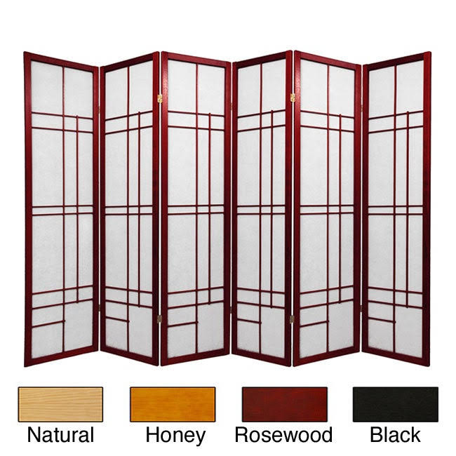 Black 3 Panel Shoji Screen E175972