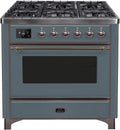 Blue Grey Dual Fuel Propane Gas Range B65674