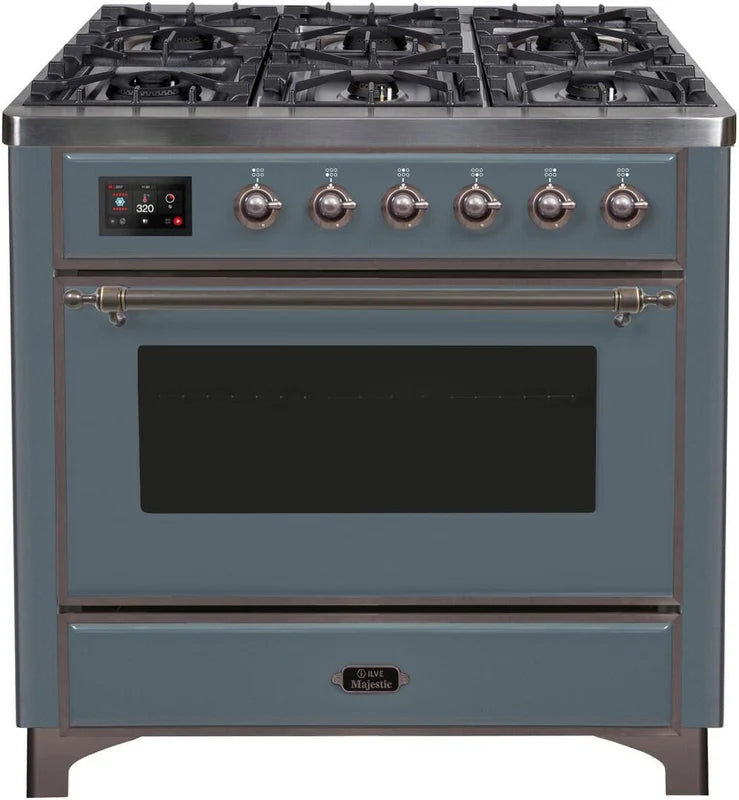Blue Grey Dual Fuel Propane Gas Range B65674