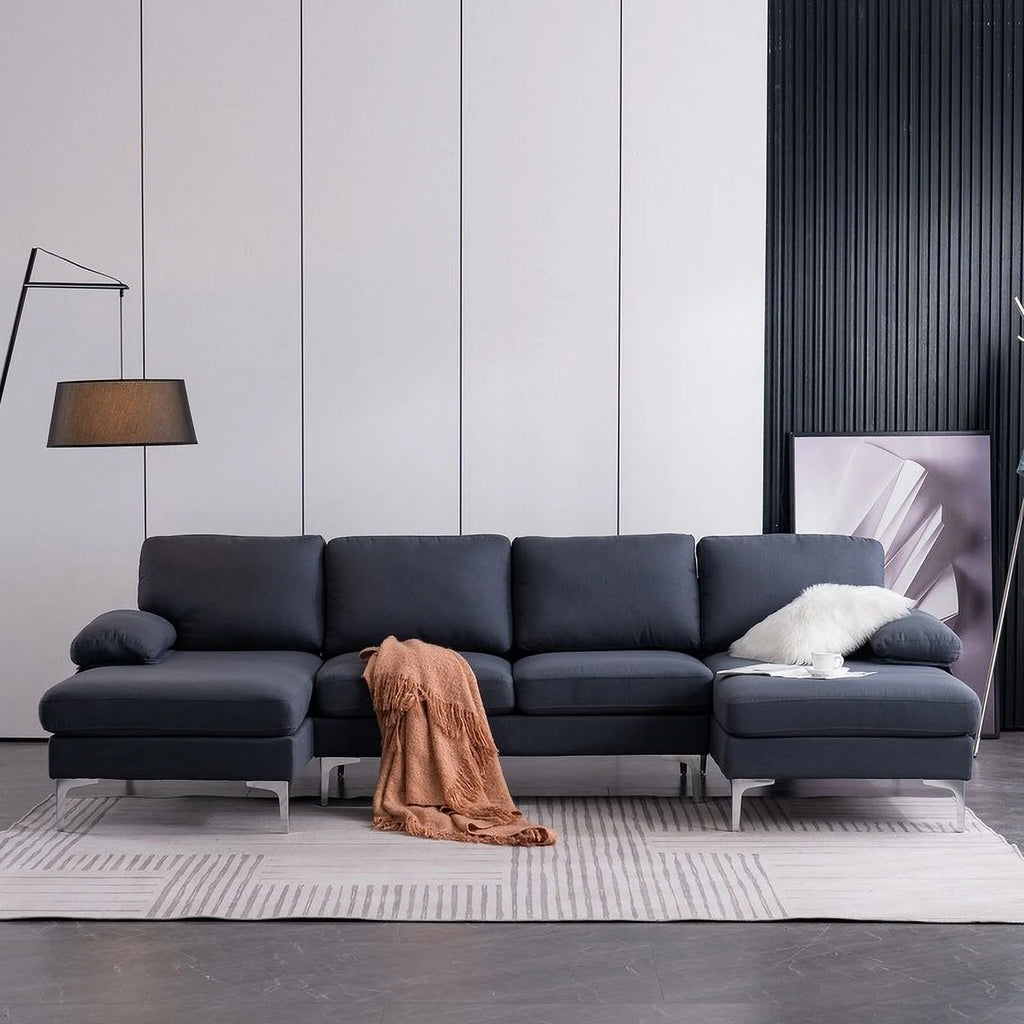 Black 4 Sectional Sofas M573