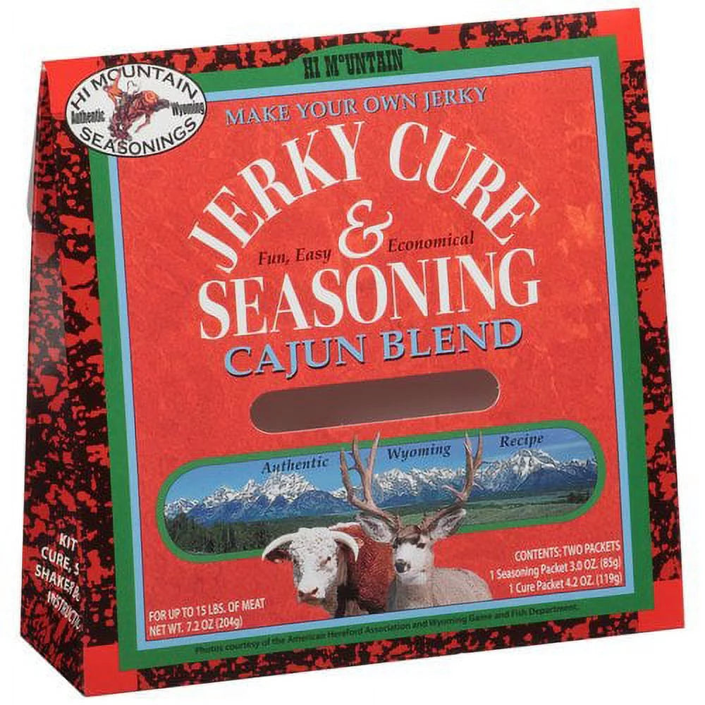 Jerky Seasoning and Cure Kit Cajun Blend 1 Box A93116