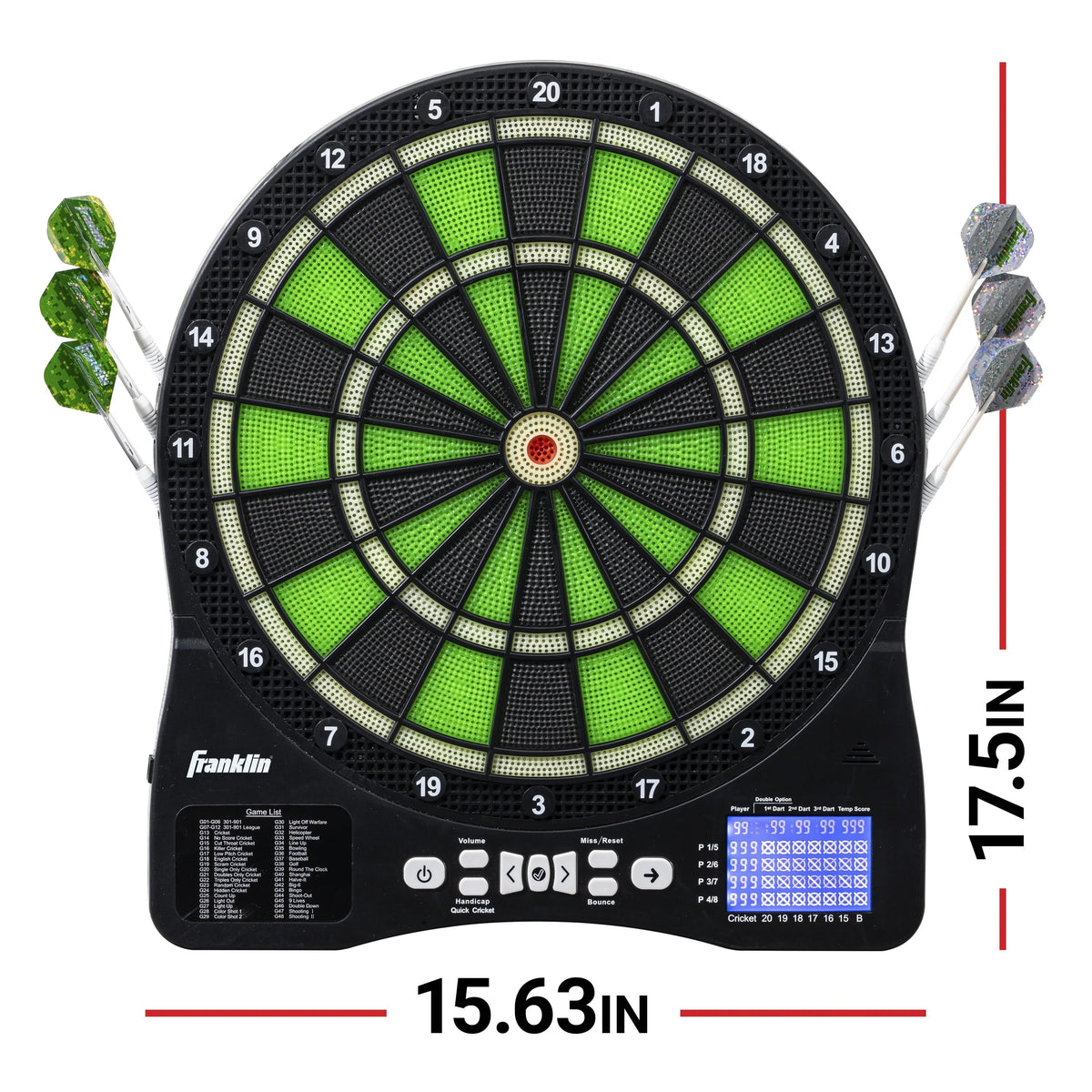 Light Up Electronic Soft Tip Dart Board Set with Digital Scoreboard C91166
