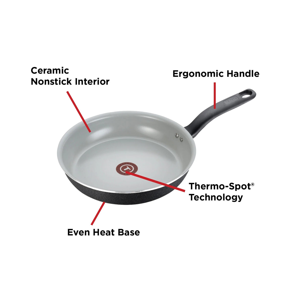 Ceramic Cookware 14 Piece Set Black C727