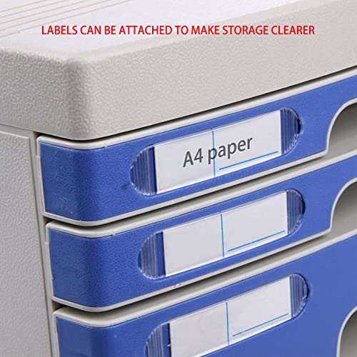 10 Layers Lockable Flat Blue File Cabinet F76699