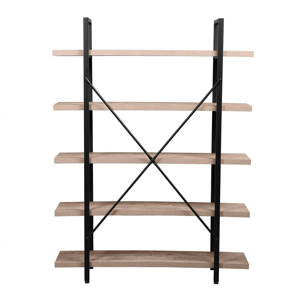 5-Tier Rustic Storage Bookshelf V8668