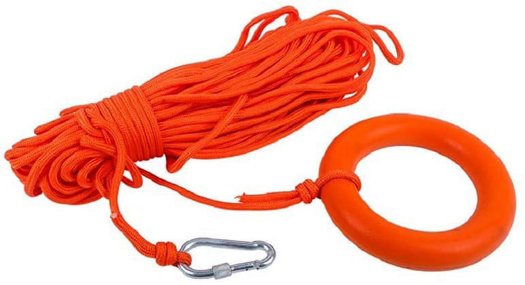 98.4FT Floating Throwing Rope Rescue Lifeline with Hand Ring X922