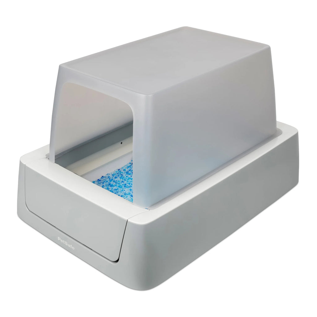 Gray Self-Cleaning Cat Litter Box F29964