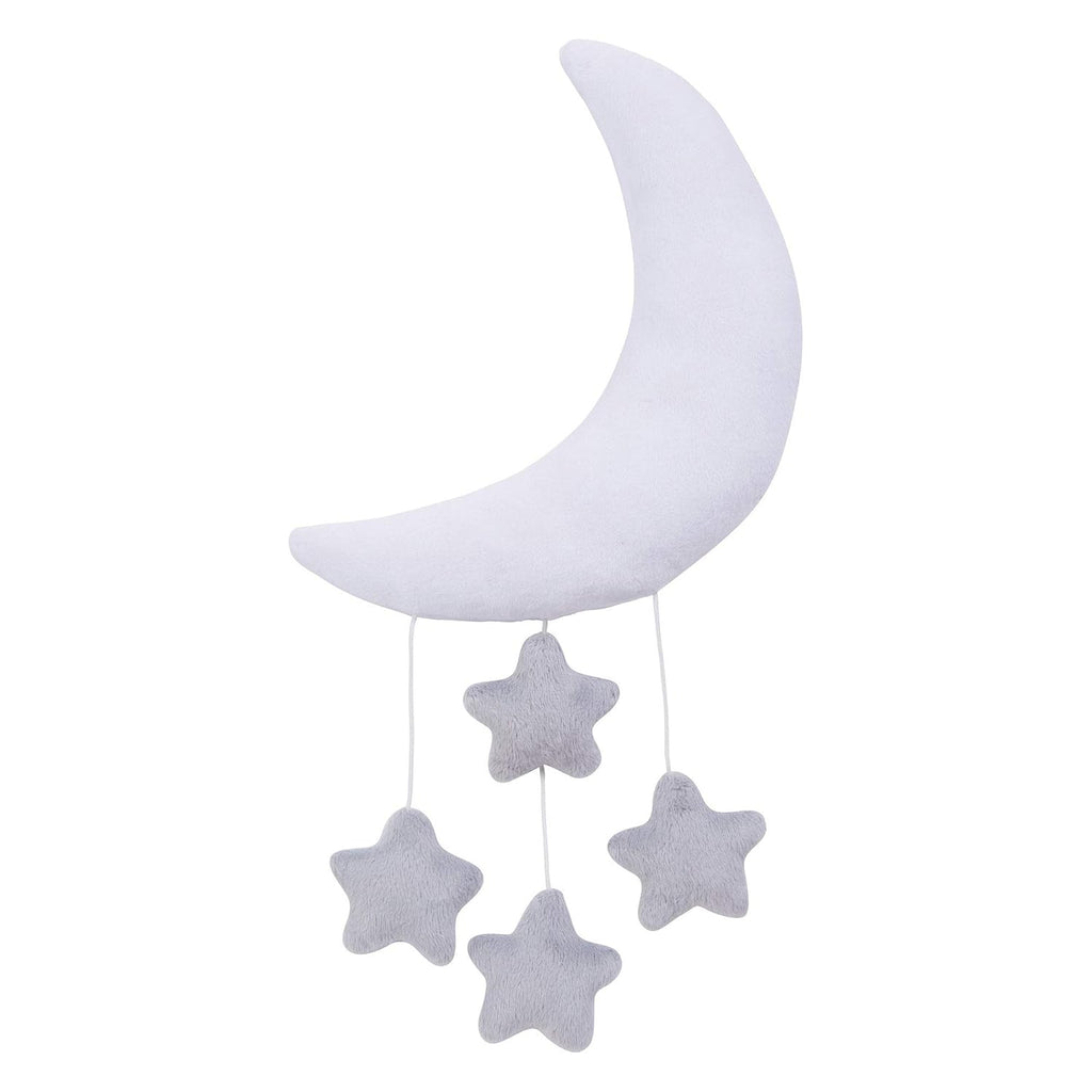Grey and White Moon and Stars Baby Crib Musical Mobile Pack of 2 N865