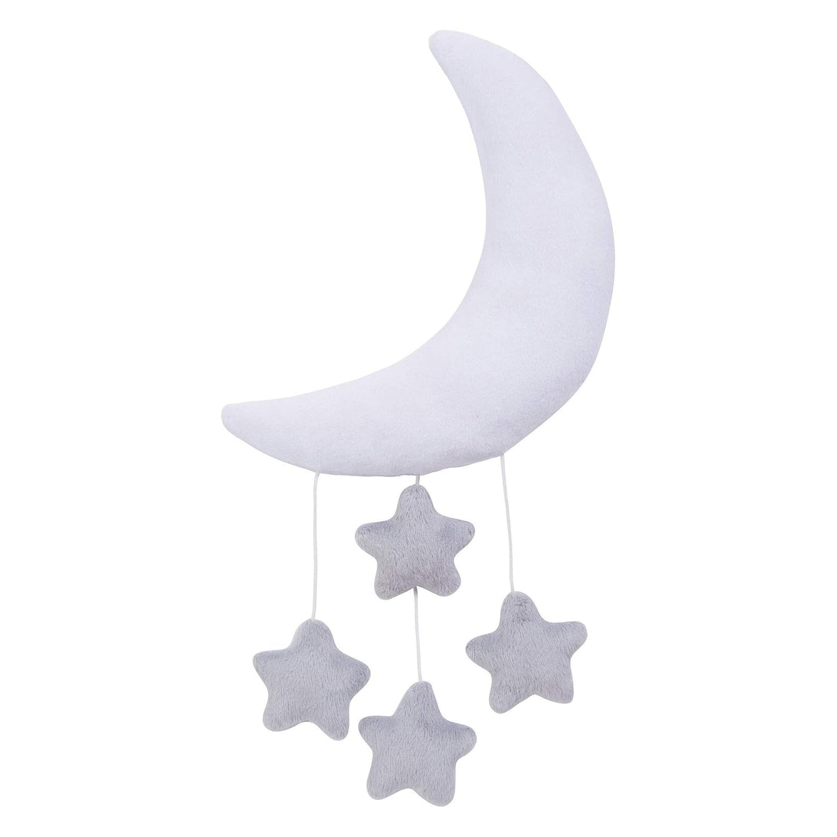 Grey and White Moon and Stars Baby Crib Musical Mobile Pack of 2 N865