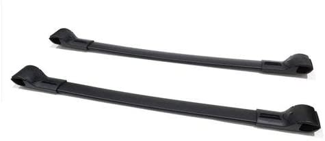 Roof Rack Cross Bars Pair Set Aluminum Black F596734