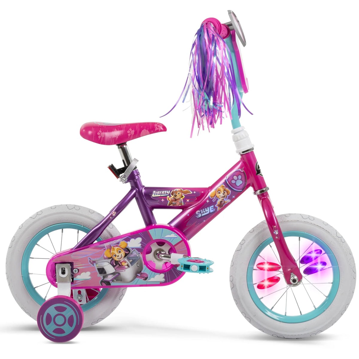 12-inch Girls' Training Wheel Bike, Pink L8049
