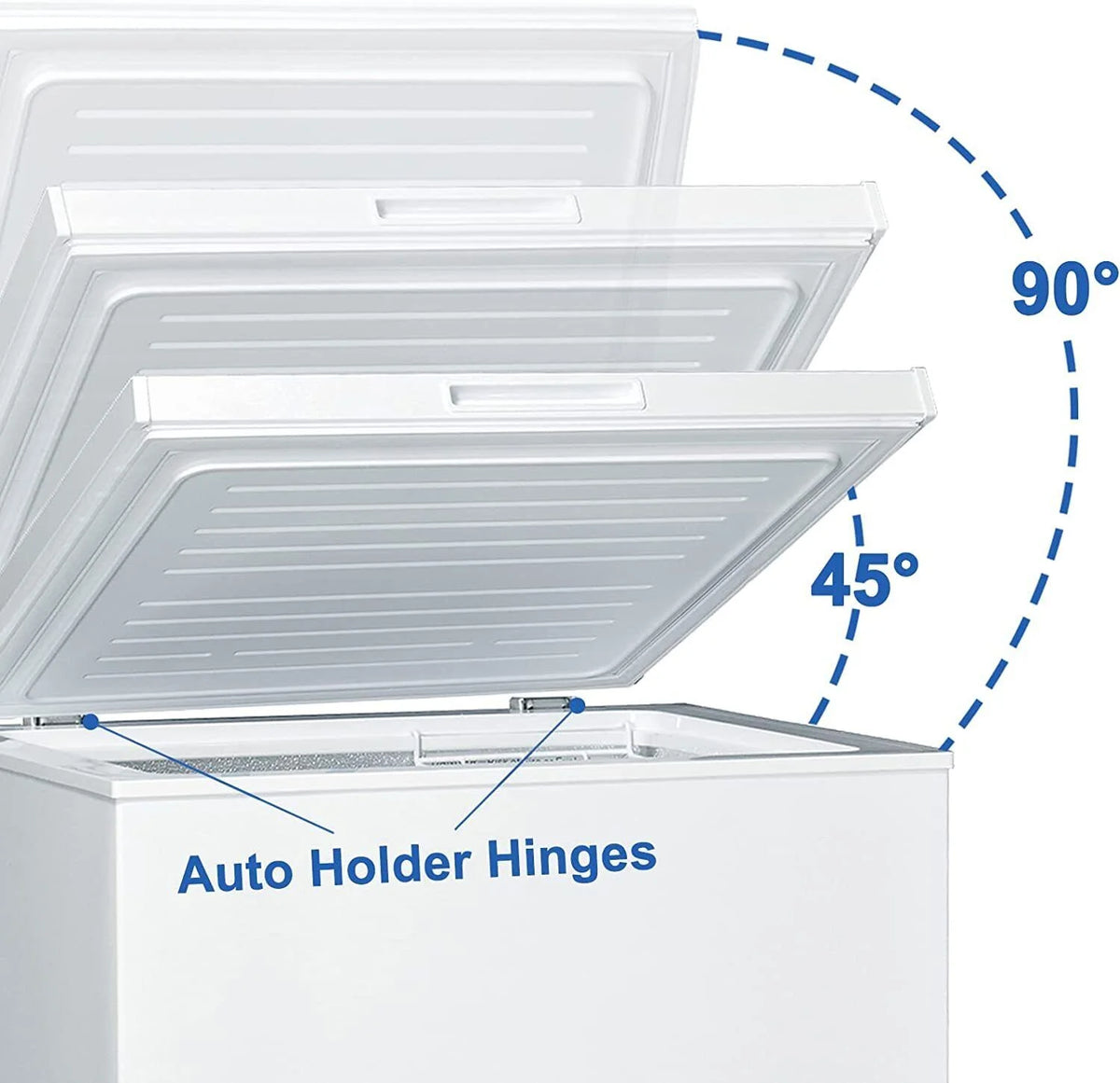 3.4 Cu Ft Upright Freezer Chest Chiller White M28714