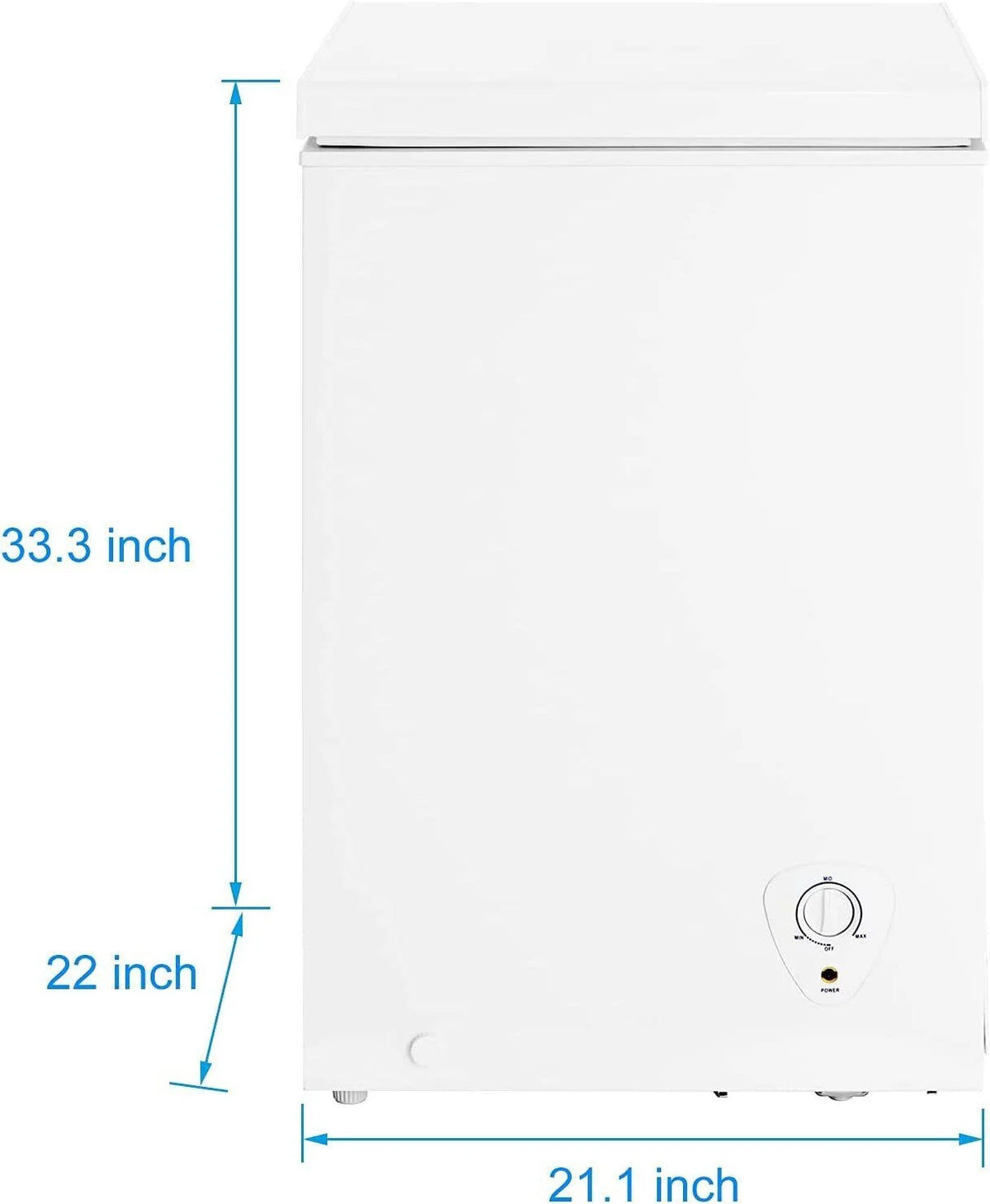 3.4 Cu Ft Upright Freezer Chest Chiller White M28714