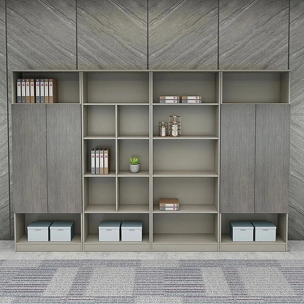 Office Desk and Chair Combination with Bookcase D535905