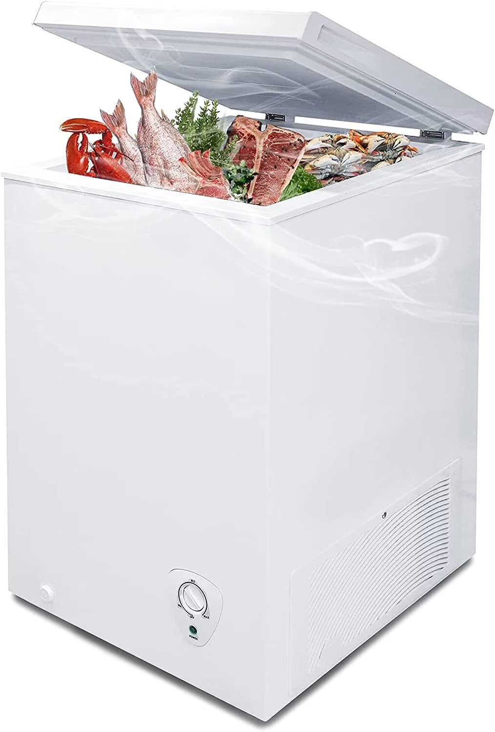 3.4 Cu Ft Upright Freezer Chest Chiller White M28714