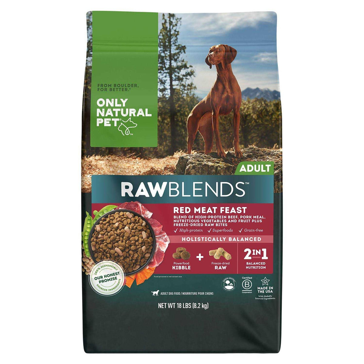 Adult Dry Dog Food Red Meat High-Protein V697759