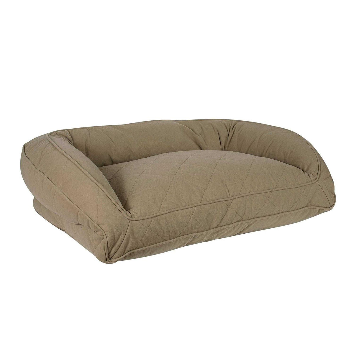Quilted Microfiber Bolster Pet Bed K686