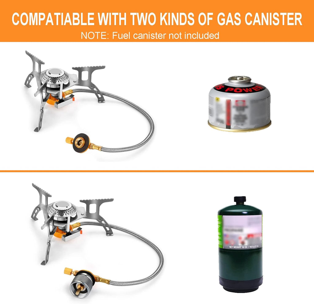 3700W Portable Camping Gas Stove with Piezo Ignition and Carrying Case P887537