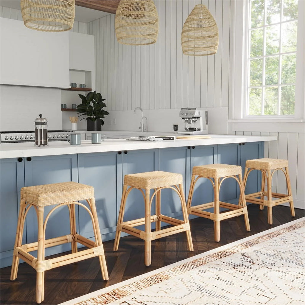 Natural Rattan Counter Stool I9377