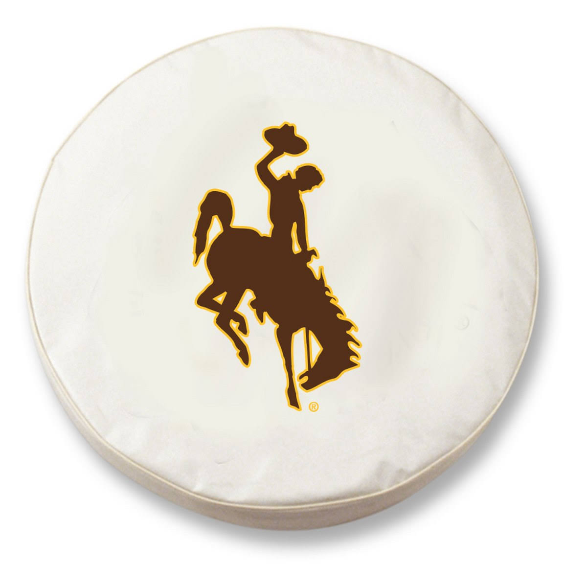 White Vinyl Spare Tire Cover V41622