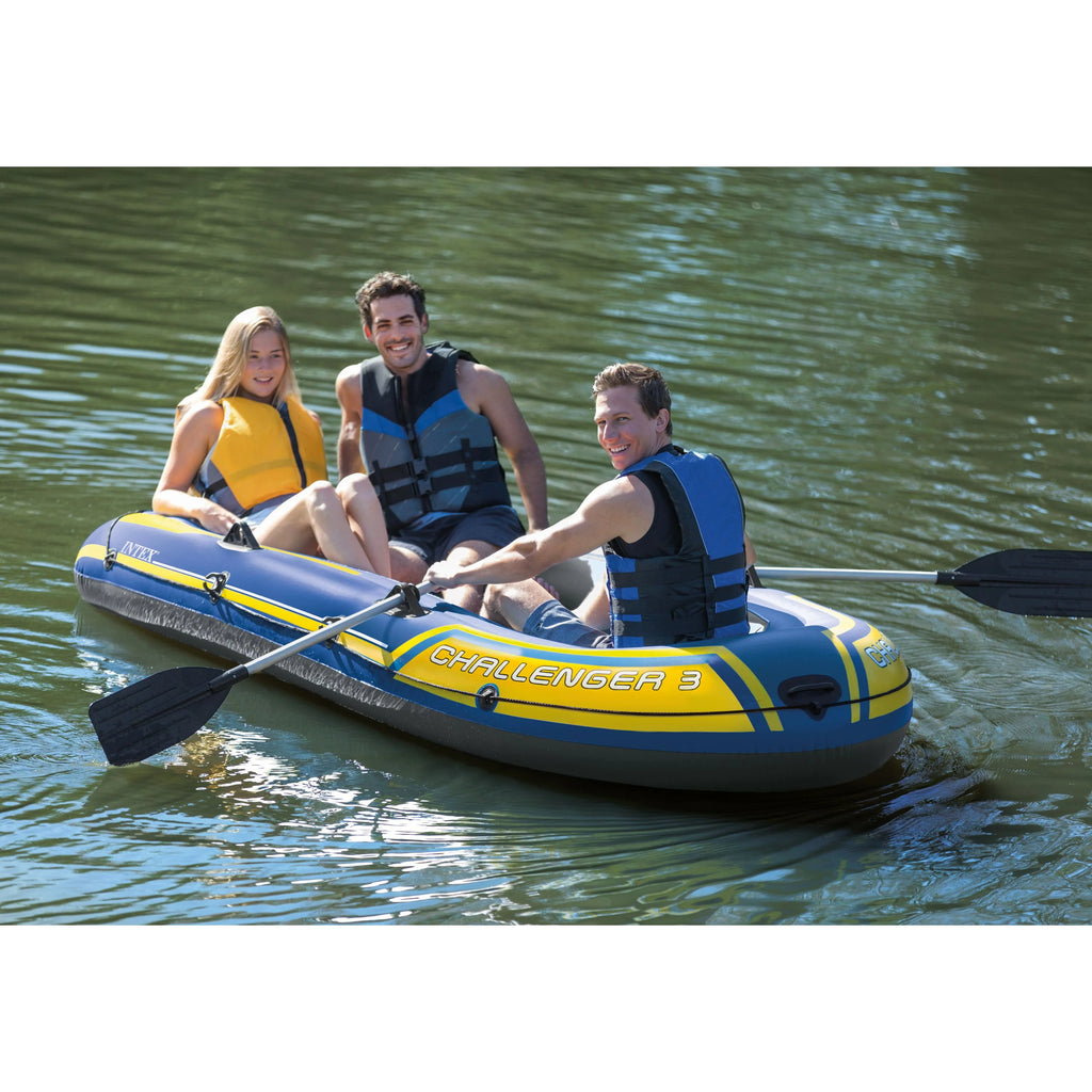 Blue Inflatable Raft Boat Set With Pump And Oars O27717