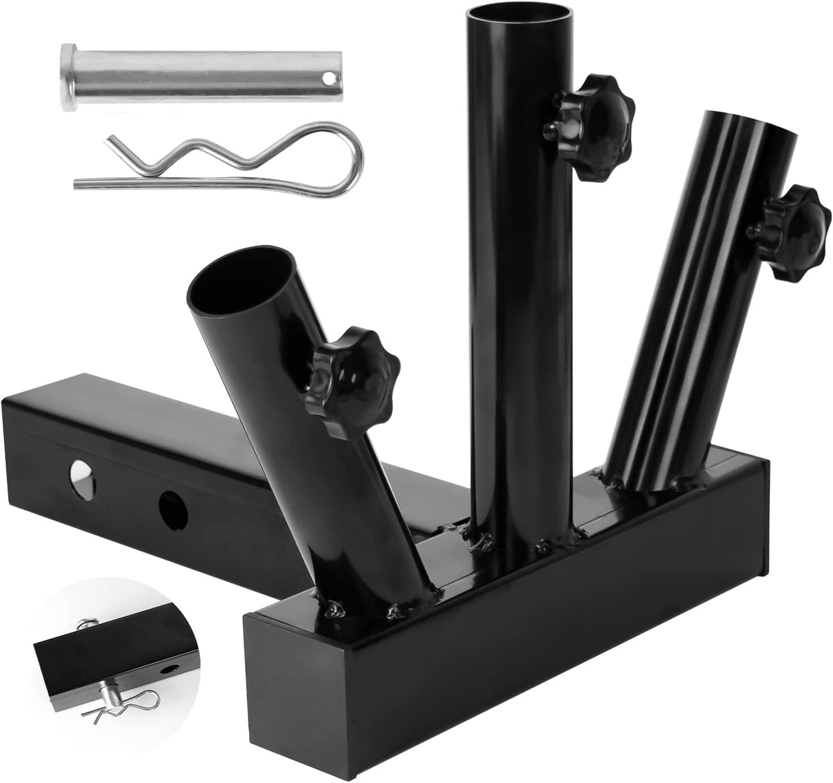 Hitch Mount Flagpole Holder for 2 inches Receiver V668