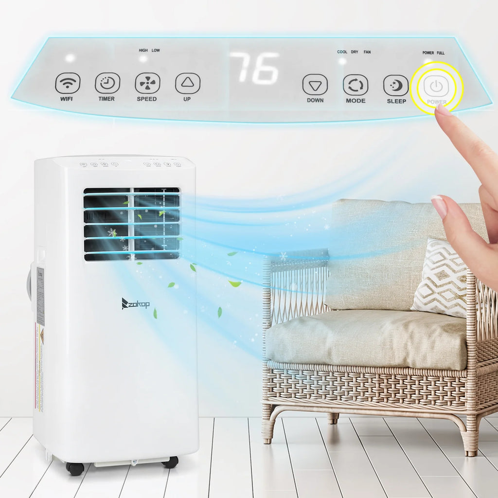 5100 BTU Portable Air Conditioner Dehumidifier Fan with Remote Control N982405
