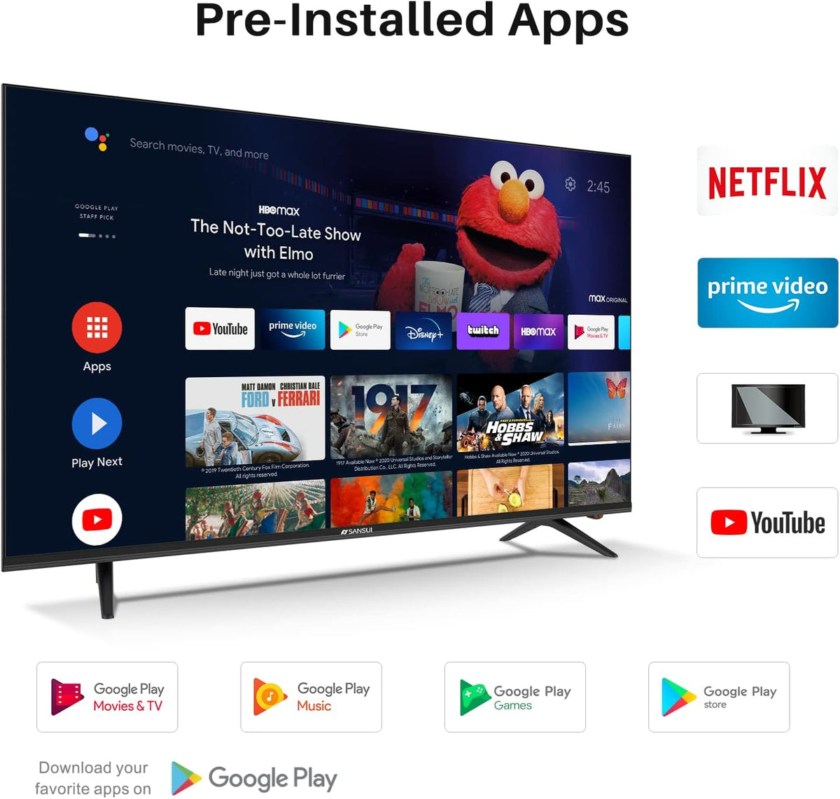 55 inch 4K UHD HDR Smart LED Android TV C90320