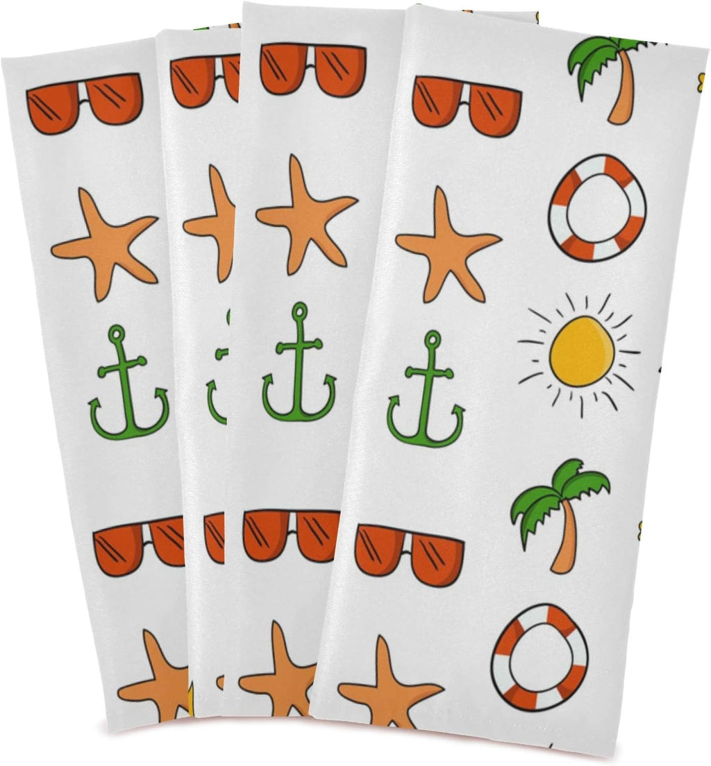 Kitchen Dish & Tea Towel, 28x18in-6 PCS S8371