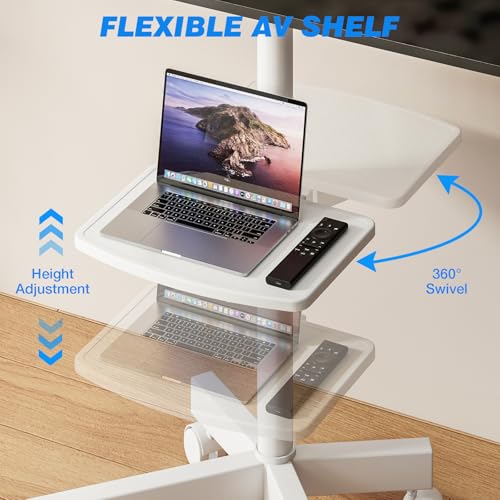 Rolling TV Stand with Shelf for 23-65 inch TVs R579
