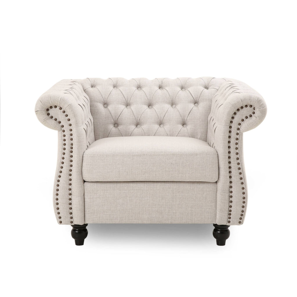Chesterfield Club Chair Beige I267