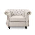 Chesterfield Club Chair Beige I267