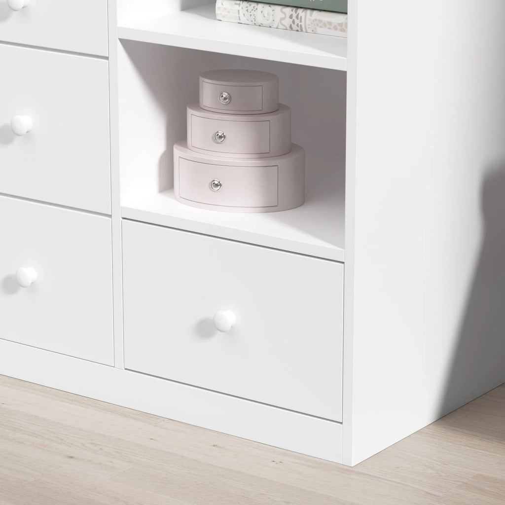 White 5 Drawer Baby Changing Table Dresser F531108