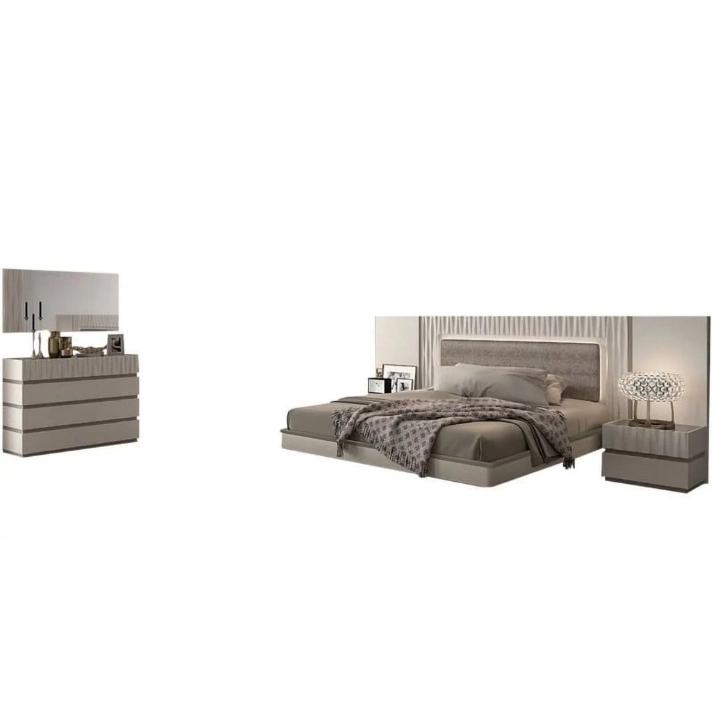 5-Piece White King Size Bedroom Set W99741