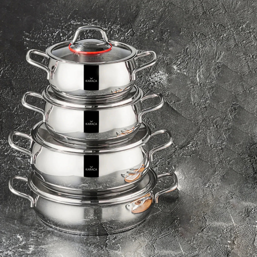 Stainless Steel 8 Pieces Cookware Set K26787