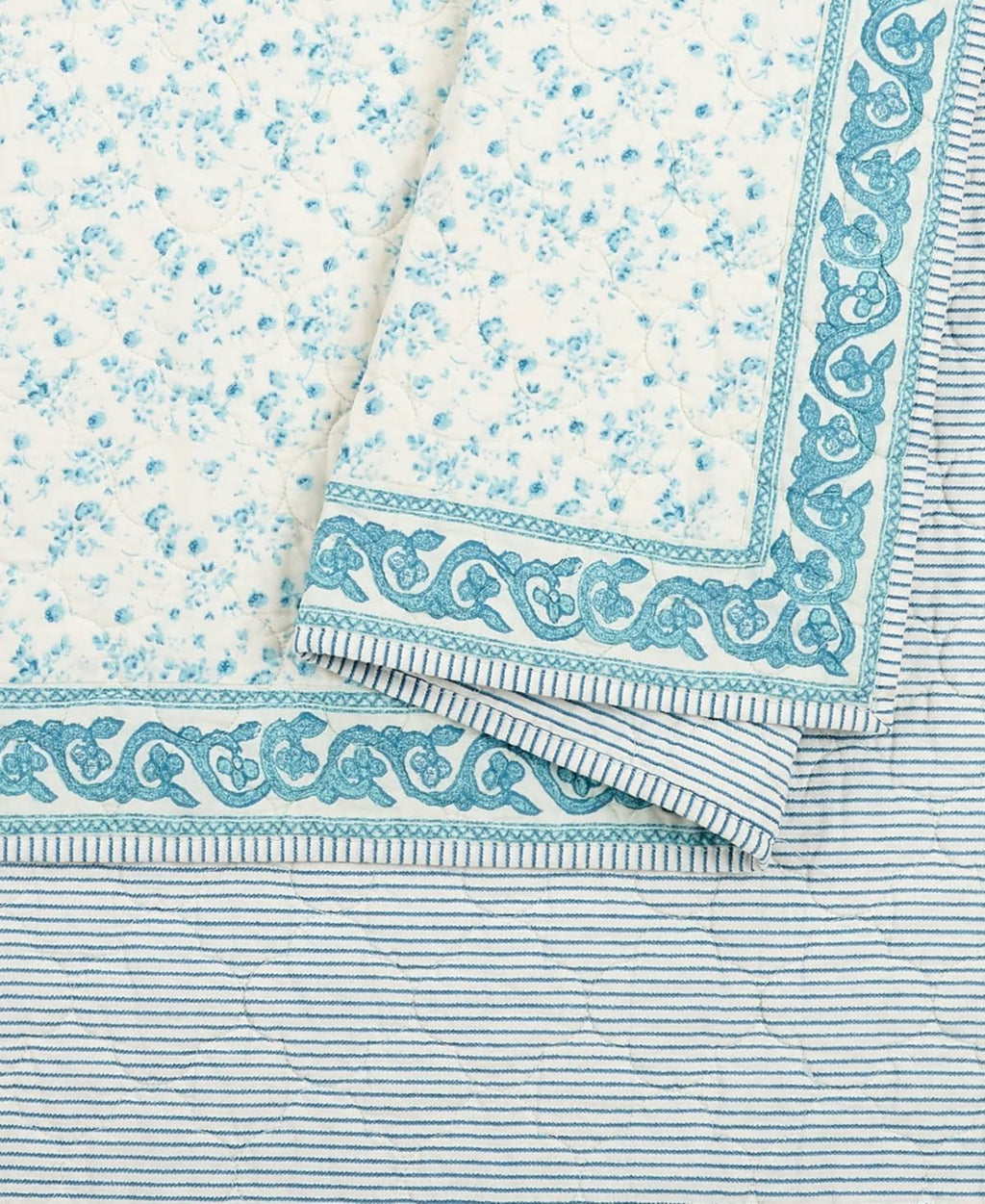 King Blue Quilt E215